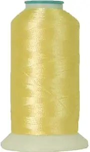 Threadart Polyester Machine Embroidery Thread by The Spool - 1000M - 40wt - Hundreds of Color Options - Lemon - No. 152