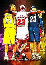 Lebron Kobe Jordan choose your size A4, A3 and A2 poster only (A3)