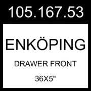 IKEA ENKOPING ENKÖPING Drawer Front Brown Walnut Effect 36x5" 105.167.53