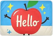 Hello Cartoon Cute Red Personalized Changing Pad Covers Waterproof Washable Toddler Bed Pee Pads Changing Pad Liner for Kids Bedwetting , 52" L x 34" W