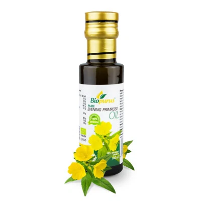 Biopurus Certified Organic Cold Pressed Evening Primrose Oil 100ml