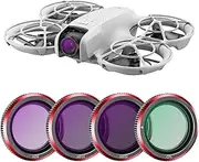 Kocusu for DJI Neo ND Filter, CPL ND8 ND16 ND32 UV Filter Compatible DJI Neo Drone, Multi Coated Magnetic Install for DJI Neo Filter for Glare Reduction, Super Light, Pack of 4