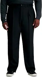 [Haggar] Mens Cool 18 Pro Classic Fit Pleat Front Hidden Expandable Waist Pant- Regular and Big and Tall Sizes