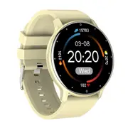 ZL02D Smart Sports Watch Heart Rate Blood Pressure Monitoring Step Recorder Calorie Consumption Sleep Detection Sedentary Alarm Clock Photo- Khaki