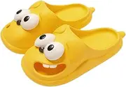 [rockible] Big Eyed Dog Shaped Slippers Summer Soft Casual Tongue Kiss Slippers for Camping