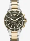 ARMANI MENS CHRONO WATCH AR11361 BLACK DIAL - CERTIFICATE - WARRANTY -RRP 379.00