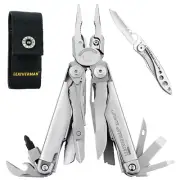 LEATHERMAN SURGE STAINLESS MULTI-TOOL & NYLON SHEATH & SKELETOOL KBX