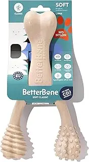 BetterBone - All-Natural, Nylon-Free Dog Chew Toys - Soft Density - Ideal for Light to Moderate Chewers - Non-Toxic, Promotes Dental Health, Splinter-Resistant, Sustainably Made