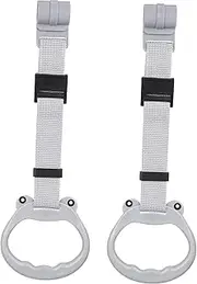 Generic 2 Pcs Adjustable Playpen Pull Up Rings Ergonomic Stand Handle Non Slip Grip for Walking Assistance Soft Friendly Design for Activities
