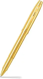 [Sheaffer] 100 9372 Glossy PVD Gold Fountain Pen With PVD Gold Trim - Medium