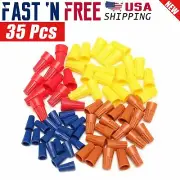 35 Pcs Electrical Wire Connectors Screw-On Twist Terminal 22-10 AWG Assortment