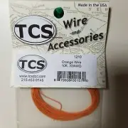 Ultraflex Hook-Up 32AWG .023 Diameter Wire - Orange 10' TCS #1210 Model Railroad