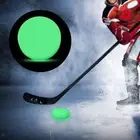Hockey Puck Glow in Dark Light up Green for Kids Adults Indoor Floor Game Self