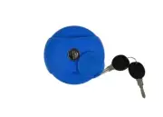#60mm AdBlue Fuel Tank Cap Lorry Truck HGV Cap with 2 Keys blue plastic
