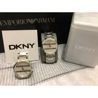 在飛比找蝦皮購物優惠-DKNY~鑲鑽銀色手錶...