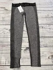 Gymshark NWT Low Rise Flex Legging in Black Marl/Charcoal Size Small