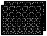 TINGYI Webcam Covers - 100 Black Ultra Glossy Privacy Stickers - Removable & Reusable - Protects Digital Privacy - Compatible with Computers, Smartphones, Tablets & More