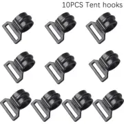 10 Pack Tent Hooks Camping Caravan Awning Tent Windproof Rope Clip Tent Clip