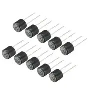 10Pcs DIP Mounted Cylinder Slow Blow Micro Fuse T3.15A 3.15A 250V Black