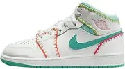 Youth Jordan 1 Mid DM6218 100 Multi Knit - Size 7Y