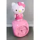 Hello Kitty 凱蒂貓粉紅色可愛造型觸控夜燈/LED彩色夜光音樂鬧鐘 型號：JM-F599KT【神梭鐘錶】
