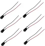 DINHEAROM 6pcs Pre-Wired Push Button Switch Momentary Switch Electronics Console