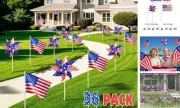36 Pcs 4th of July Patriotic Decorations, Labor Day Memorial Day Pinwheels and