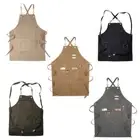 for Cross Back Adjustable Apron Cloth Material 5 Colors with Adjustable Straps