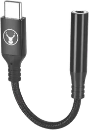 Bonelk USB-C to 3.5mm Long-Life Adapter (Black)