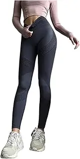 [AYTDNEHGK] Fitness Pants Women Stretch Tight Peach Buttock Lifting Yoga Pants High Waist Belly Quick Dry Running Sweat Pants Fitnes(Grey,S/M)