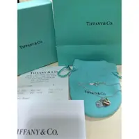 在飛比找蝦皮購物優惠-近全新Tiffany & Co雙愛心K18PG純銀項鍊