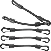 Veemoon 5pcs Elastic Hook Strap Set - Mini Bungee Cords with Small Bungee Hooks for Motorcycle Tie Down - Portable Rubber Tie Down Straps for Secure Cargo and Accessories