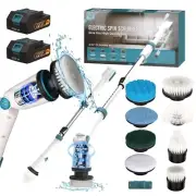 BHY Electric Spin Scrubber - 1200RPM Shower Scrubber Cordless Cleaning Brush ...