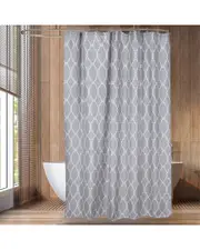 Fresh Fab Finds Shower Curtain with 12 Hooks