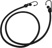 Gadpiparty 2pcs Elastic String Hook Hooks Stretch Rope Bungee Rope Elastic Tie Down Straps Ratchet Straps Heavy Duty Bungee Cords Bungee Straps Boat Ropes for Docking Emulsion Black