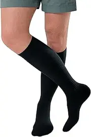 JOBST forMen Ambition, Knee High w/ SoftFit Technology, 30-40 mmHg, Black, SZ 2/Long