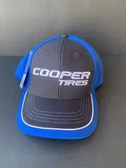 Cooper Tires Mens Hat Blue Gray Strap Back Adjustable NEW (SEC I)