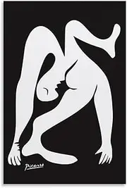 Pablo Picasso《Woman Dance》Canvas Wall Art Picasso Poster Pablo Picasso Prints Pablo Picasso Painting for Home Decor Picture 40x65cmx1 No Frame