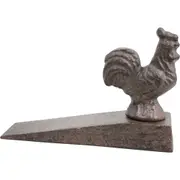 LVD Cast Iron Doorstop Rooster Door Stopper Floor Home Decor 14.5cm Brown