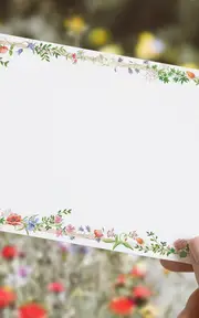 [Clementina Sketchbook] Wild Blooms Set-of-Ten Hand-Painted Stationery Cards