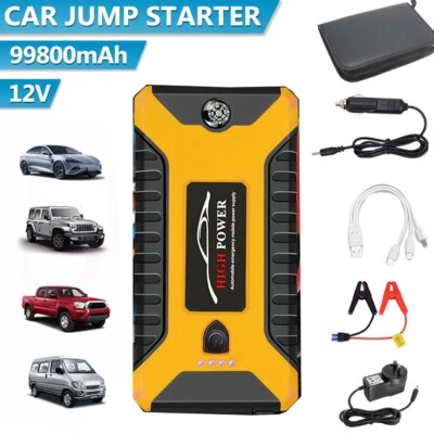 Portable Car Jump Starter 99800mAh Power Bank Pack Battery Charger Booster 12V