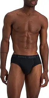 [Bonds] Men's Underwear Damn Dry Brief, Black (1 Pack), Small
