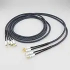 One Pair HIFI Silver Plated Speaker Cable Hi-end Speaker Wire for Hi-fi Systems