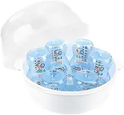 Steam Clean For Baby Bottles - Baby Microwave Bottle Cleaning Box | High Temperature Table Top Cleaning Table Top Glass