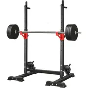 Finex Squat Rack Adjustable Barbell Rack Weight Bench Press