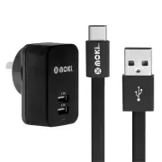 Moki USB-C Cable + Wall Charger Pack