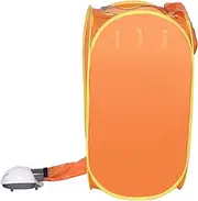 Mini Portable Household Clothes Dryer Machine with Tubular Hot Air Circulation, Fast Drying for Apartments, Travel - Orange (AU Plug)