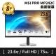 【MSI 微星】S+ 級福利品 PRO MP242C 24型 FHD 9S6-3PB0CM004 曲面螢幕(原廠保固中)