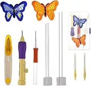 NDNCZDHC 12PCS Punch Needle Kits DIY Embroidery Punch Needle with 3 Sizes Needle Pen Kit Tool Adults Beginner Punch Needle Kits