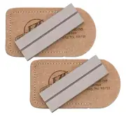 2 PACK Eze-Lap Pocket Diamond Sharpener Fine Grit With Fish Hook Slot 3" x 1"